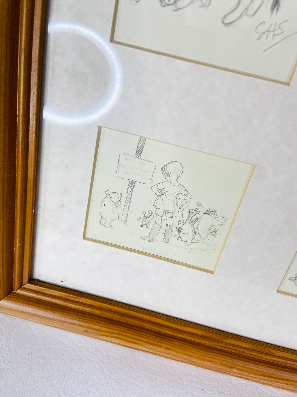 Classic Winnie The Pooh Framed Prints E.H. Shepard - Licensed V&A Museum Art - Nursery Decor Retro