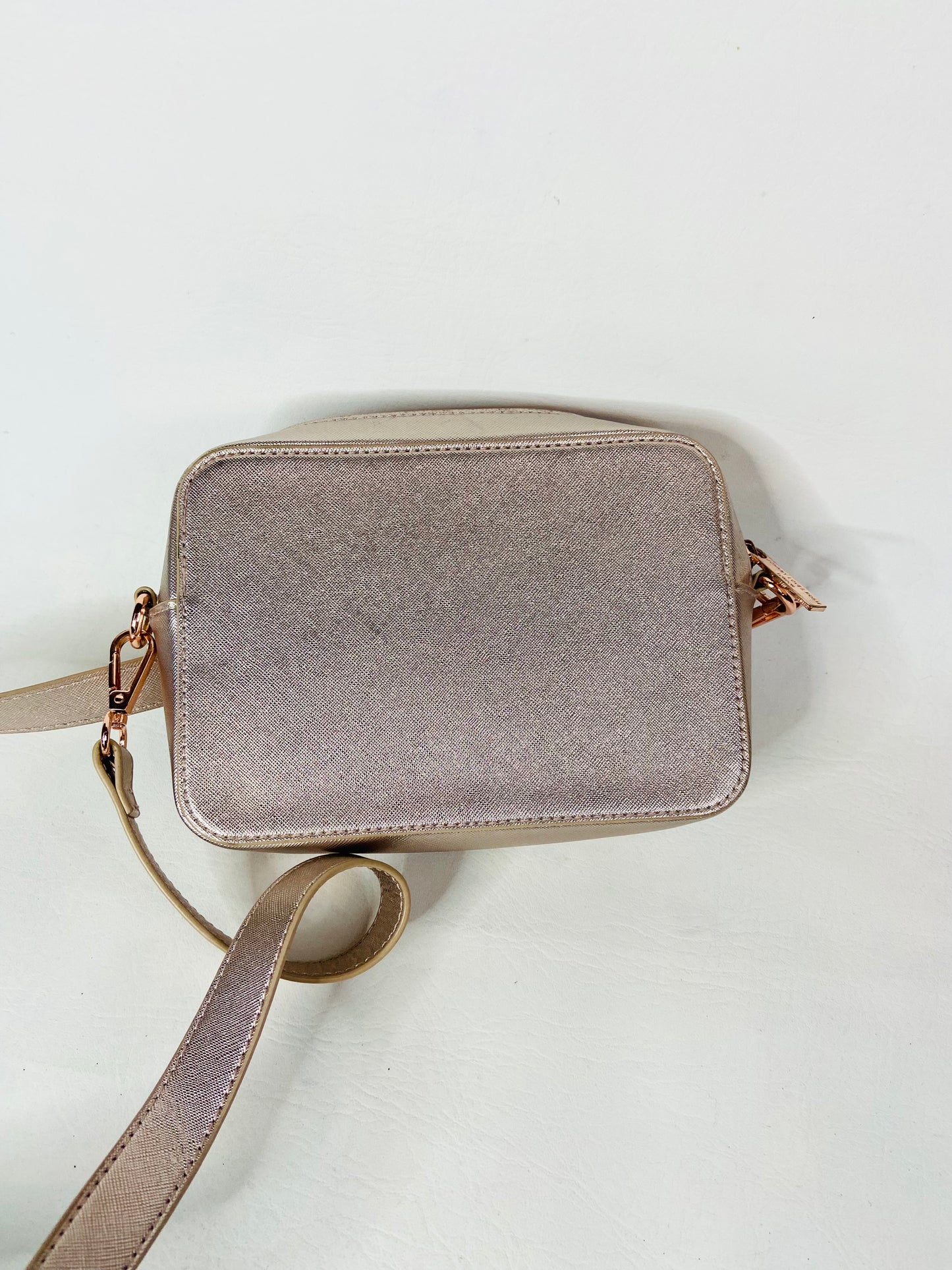 Johnny Loves Rosie Rose Gold Carrie Crossbody Box Bag 20 x 14 x 6cm Personalised "JER"