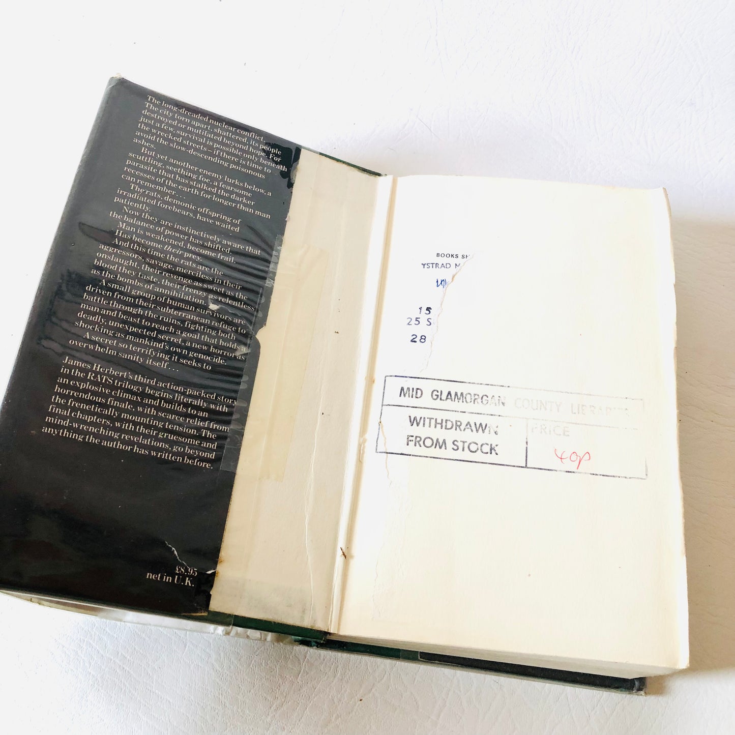Domain by James Herbert 1984 UK First Edition Hardcover New English Library The Rats Trilogy