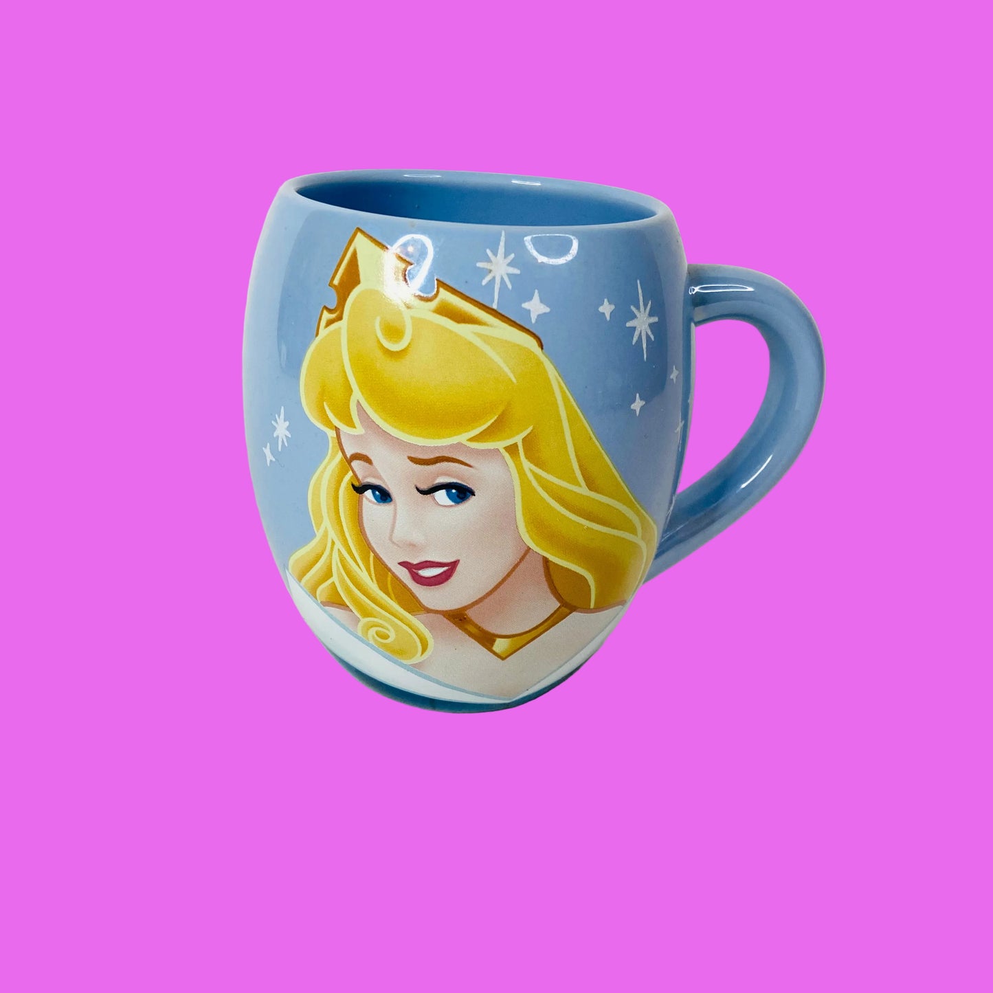 Disney Store Princes Cinderella Who Needs Beauty Sleep Ceramic Mug / Coffee Cup