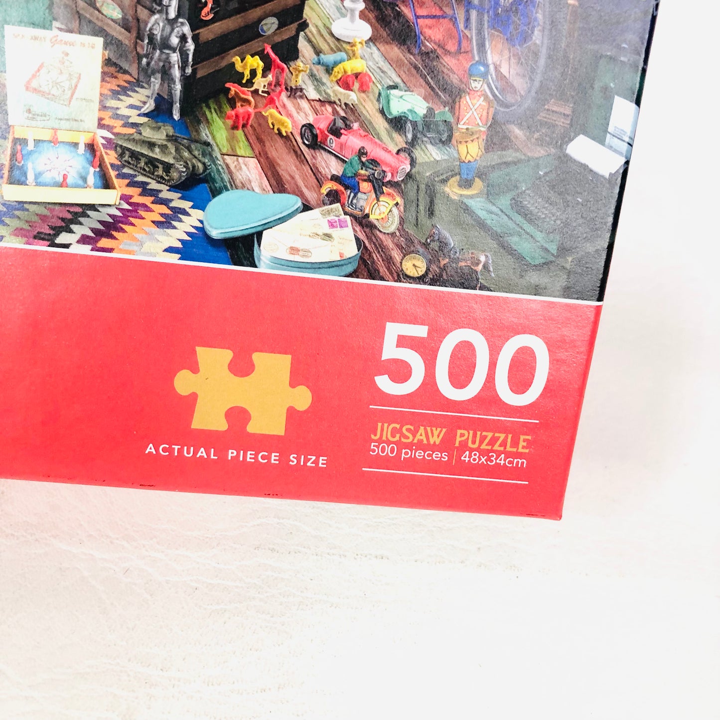 Corner Piece Garage Treasures Jigsaw Puzzle 500 Pieces - Complete