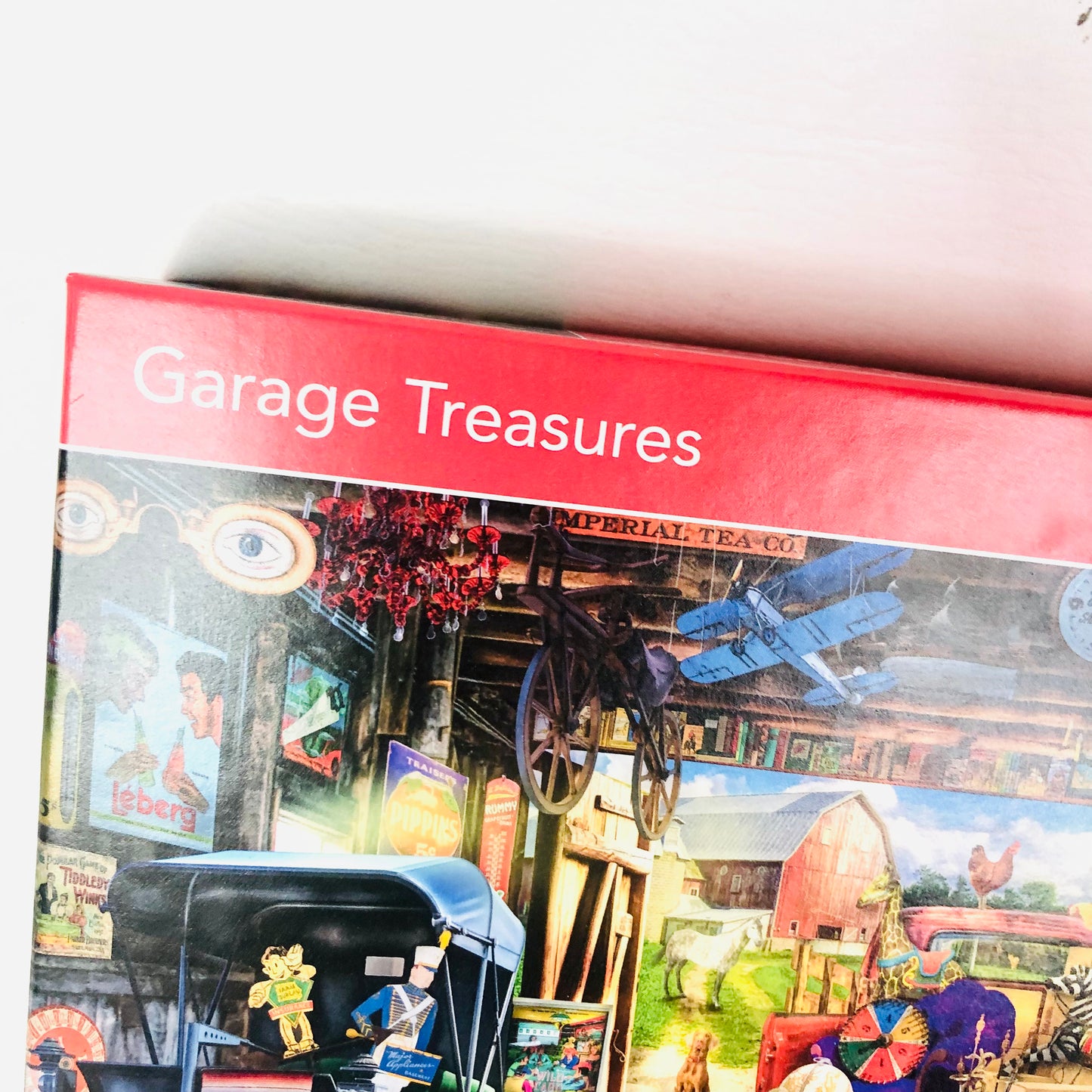 Corner Piece Garage Treasures Jigsaw Puzzle 500 Pieces - Complete