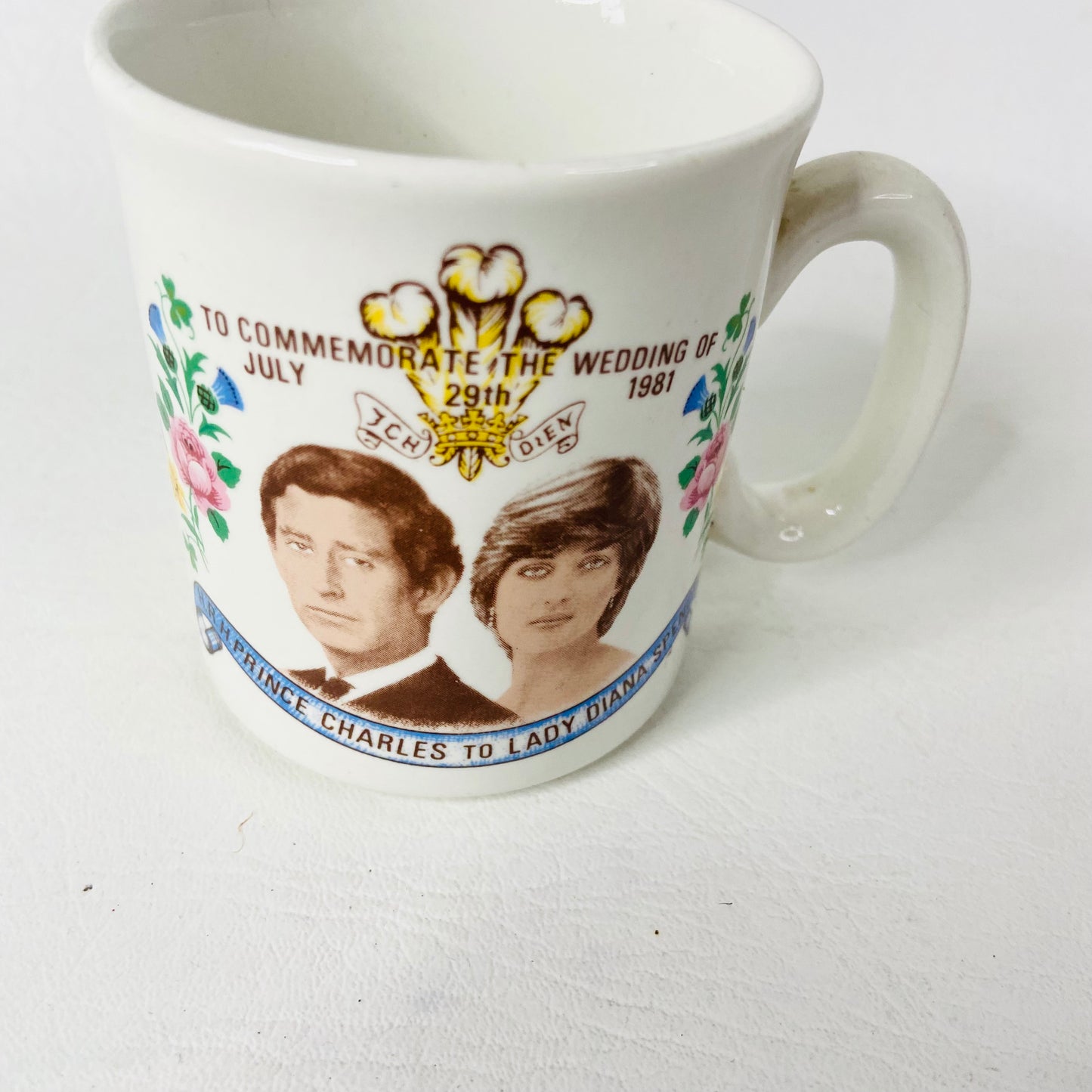 Bridgewood Vintage Royal Wedding Commemorative Mug Prince Charles And Diana 1981