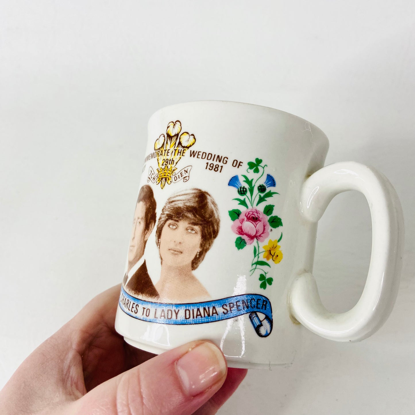 Bridgewood Vintage Royal Wedding Commemorative Mug Prince Charles And Diana 1981