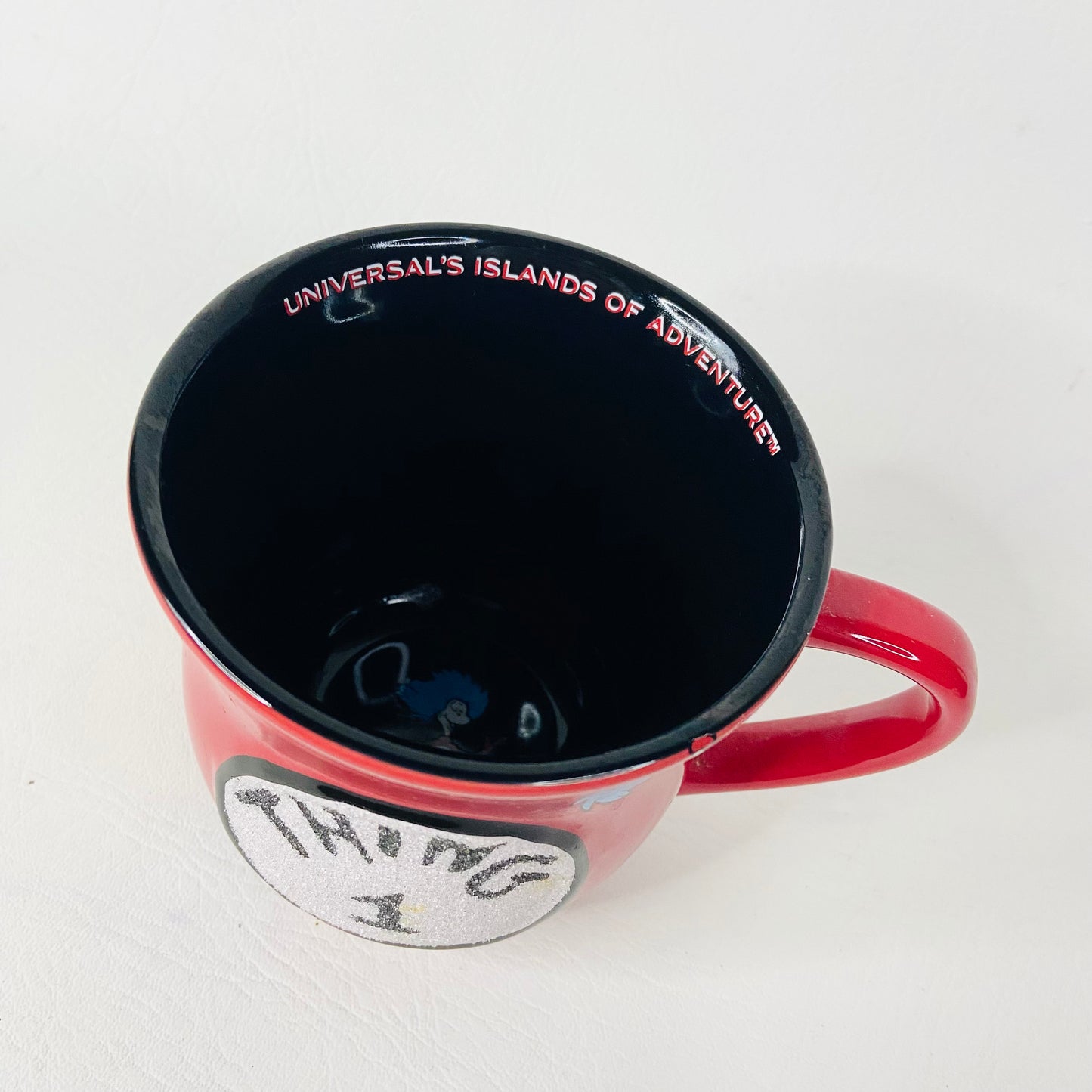 "Thing 1" Red Coffee Cup Tea Mug Universal Studio Islands of Adventure Dr Seuss 2007 NEW