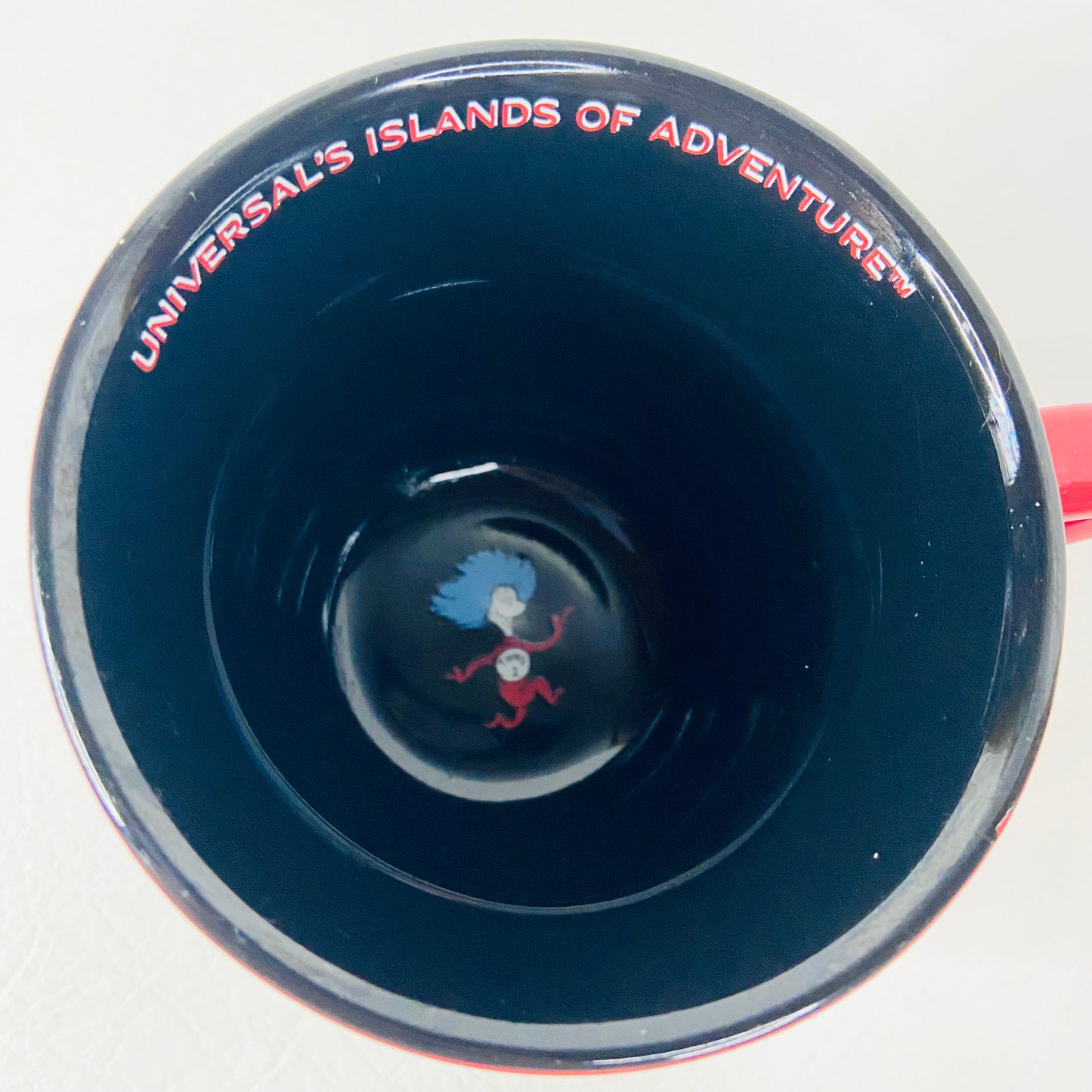 "Thing 1" Red Coffee Cup Tea Mug Universal Studio Islands of Adventure Dr Seuss 2007 NEW