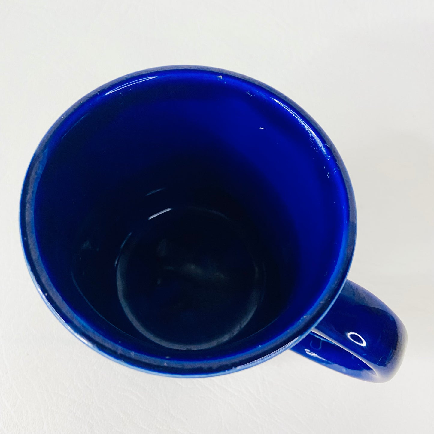 Prince Charles & Diana Commemorative Royal Wedding Mug Navy Blue & Gold Bridgerton Style Silhouette
