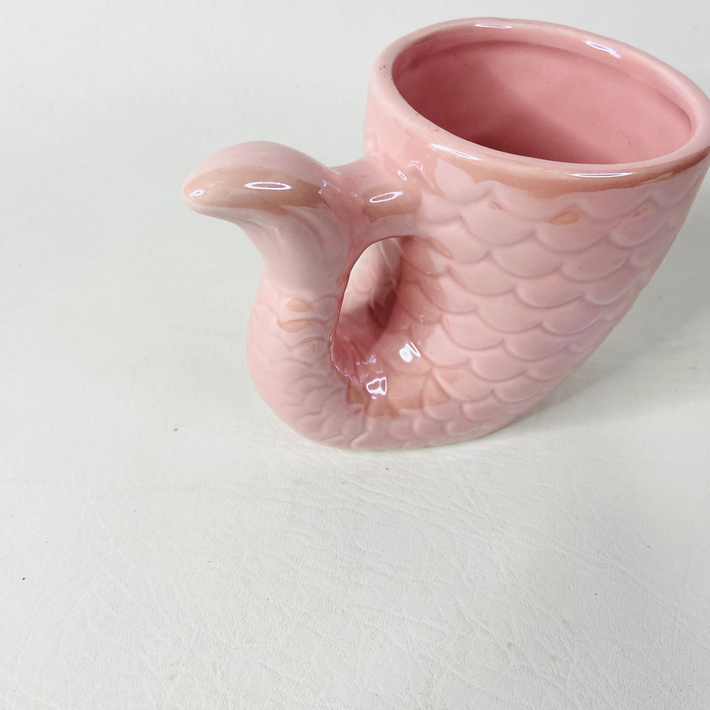 Primark Home Mermaid Tail Textured Scales Pink Ceramics Coffee Tea Mug