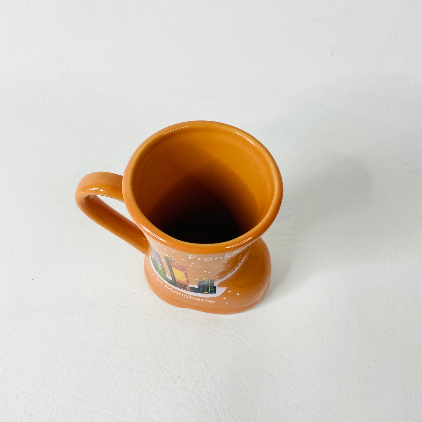2x Small Christmas Market Boot Mugs - Munich & Manchester Mulled Wine Glühwein - Red & Mustard