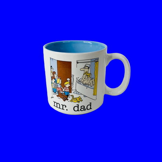 Jim Benton Mr Dad Funny Comic Novelty 1990s Coffee Mug Vintage