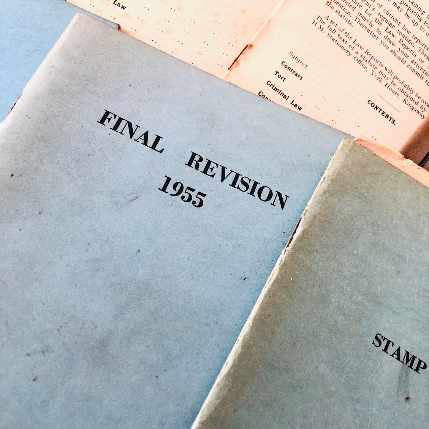 Vintage Mid Century 1950s Gibson & Weldon Law Revision Booklet Bundle Joblot History Collection