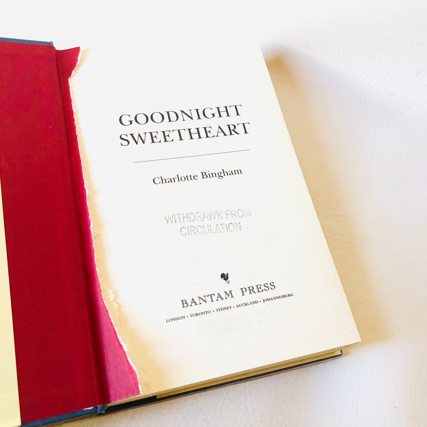 Goodnight Sweetheart by Charlotte Bingham Hardcover 2007, Wartime Romance Novel