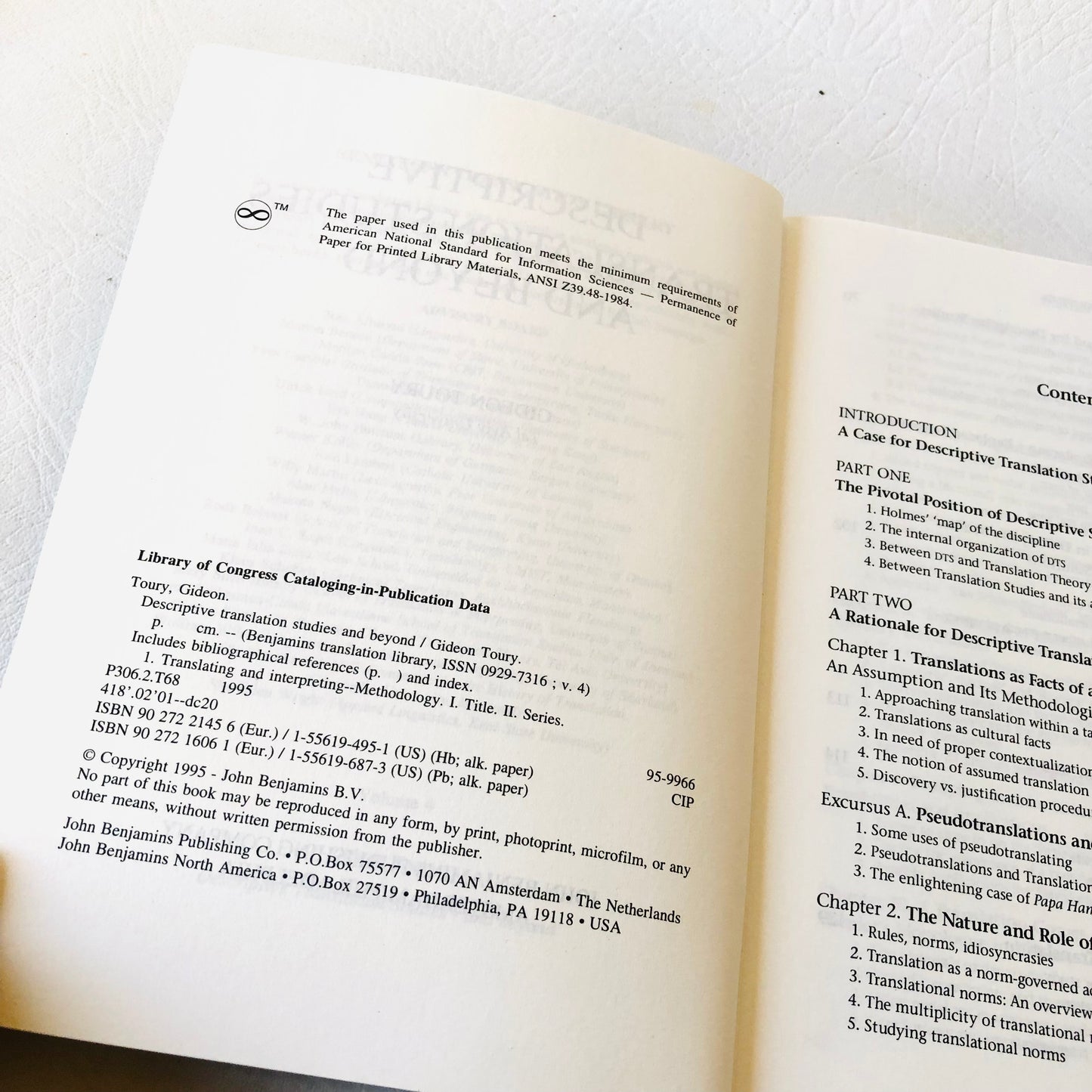 Gideon Toury Descriptive Translation Studies & Beyond Benjamins DTS Theory Book