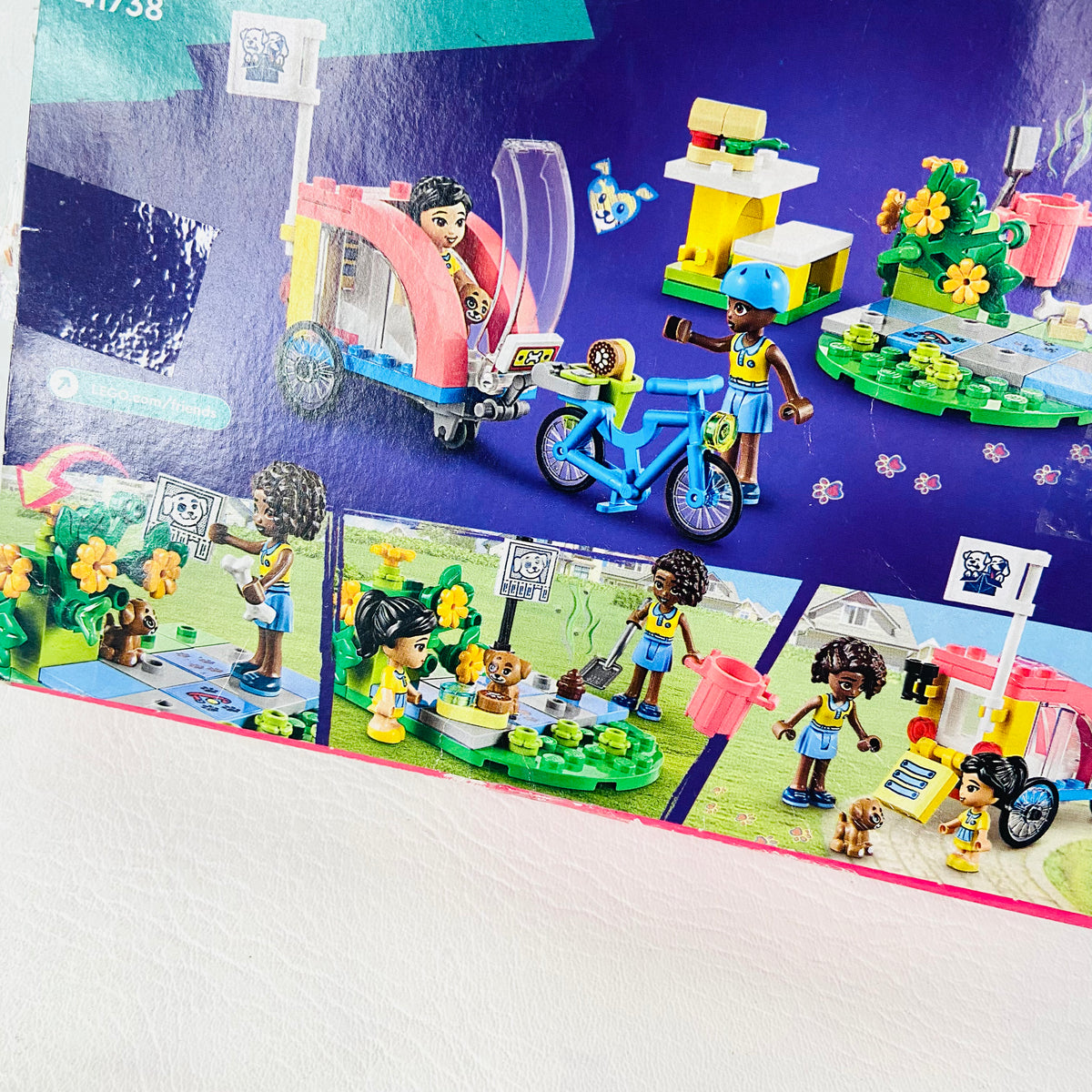 LEGO Friends: Dog Rescue Bike (41738)100% Complete With Instructions & Minifigures & Box