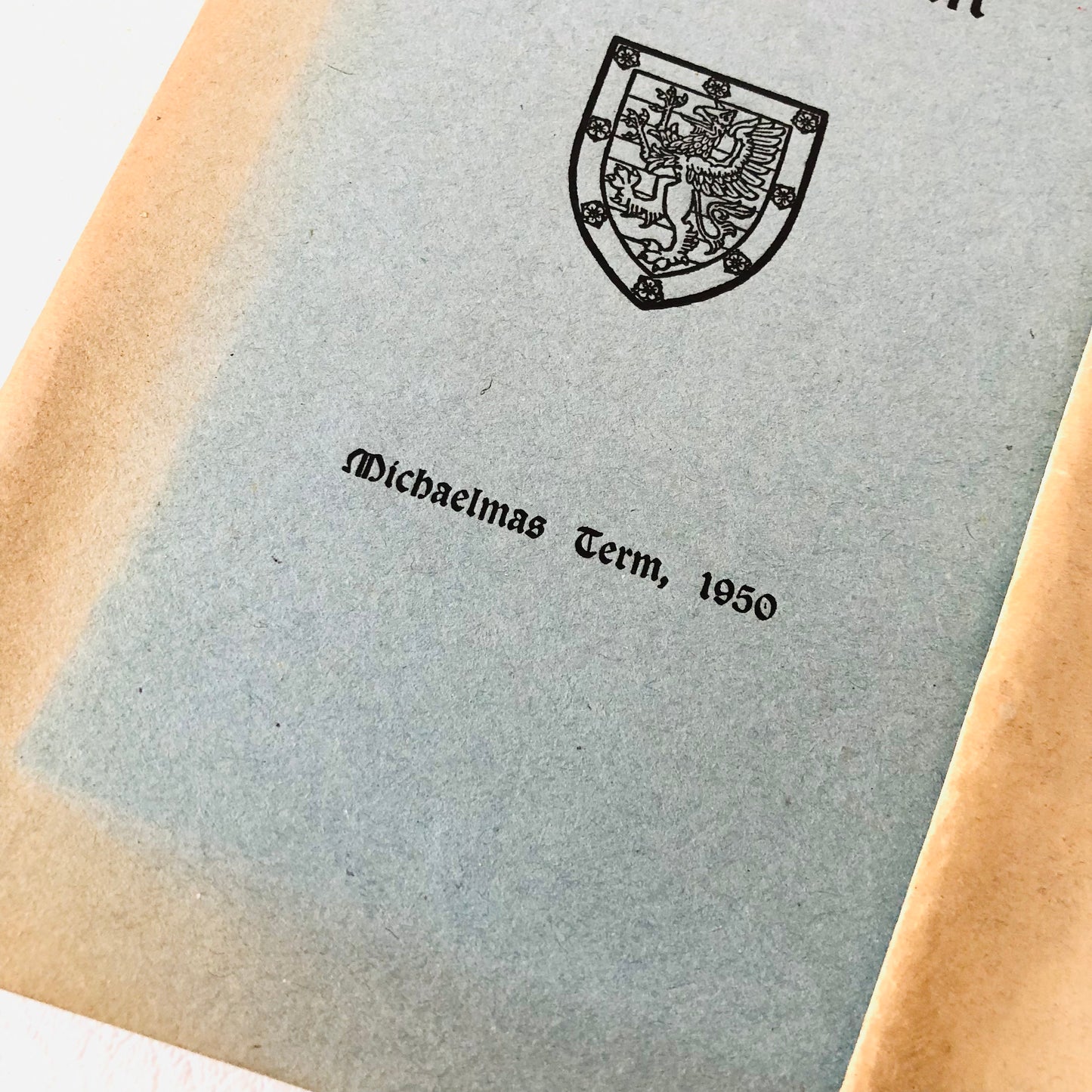 Vintage 2x 1950 The Griffin Cambridge Downing College Magazine Lent & Michaelmas Term
