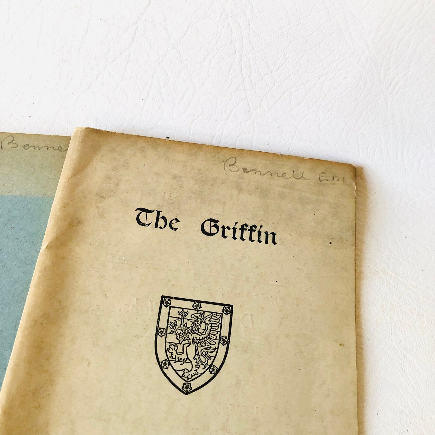 Vintage 2x 1950 The Griffin Cambridge Downing College Magazine Lent & Michaelmas Term