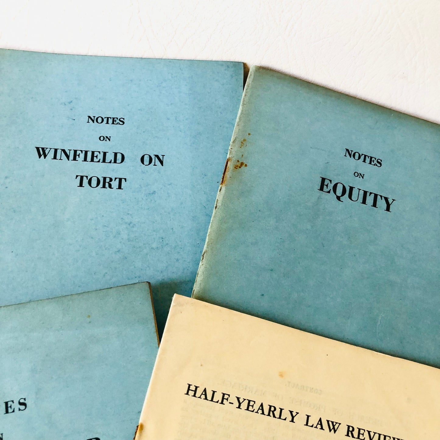 Gibson & Weldon Vintage 1950s Law Notes Equity Tort Partnership Revision Lot - RARE