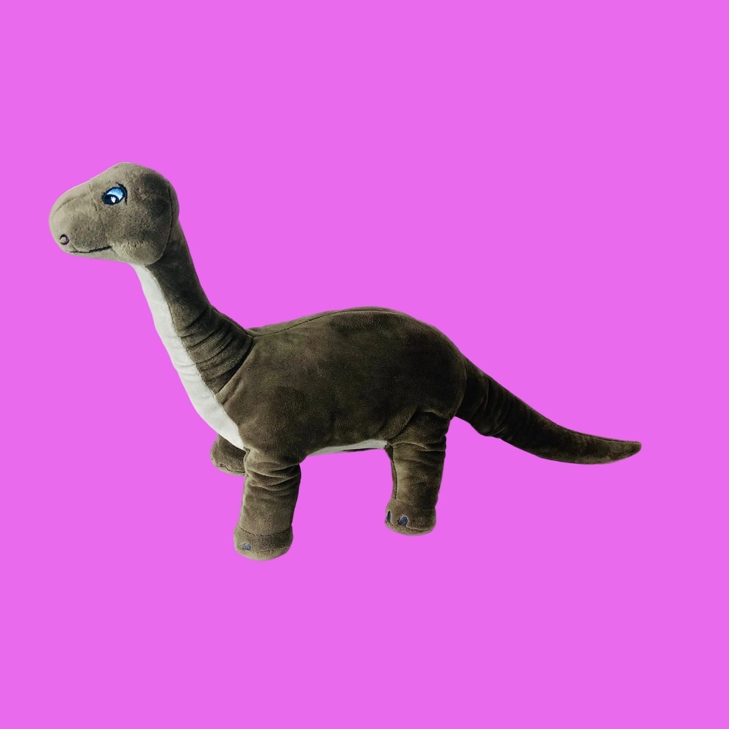IKEA Jattelik Dinosaur Green Brown Plush  Soft Toy  22” Brontosaurus