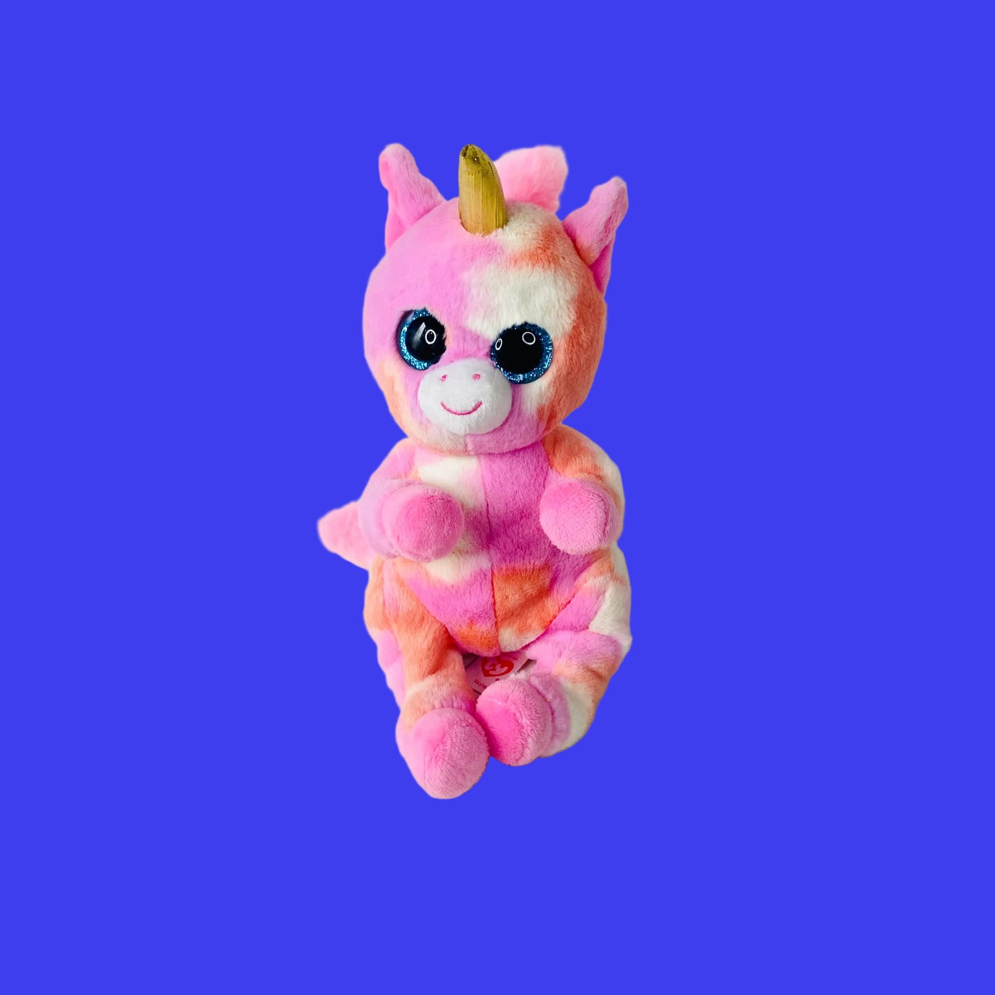 Ty Beanie Bellies Skylar The Pink Unicorn Small 7" Plush Soft Toy