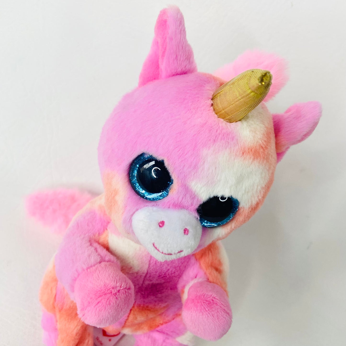 Ty Beanie Bellies Skylar The Pink Unicorn Small 7" Plush Soft Toy