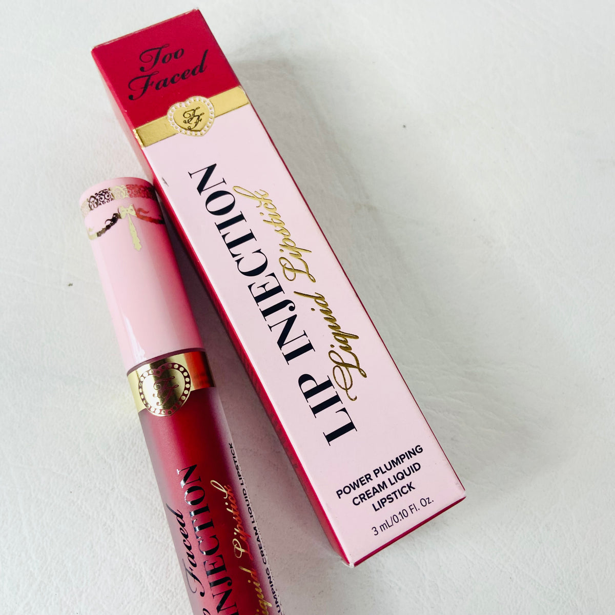 Too Faced Lip Injection Power Plumping Cream Liquid Lipstick Infatuated Red NEW RRP £24