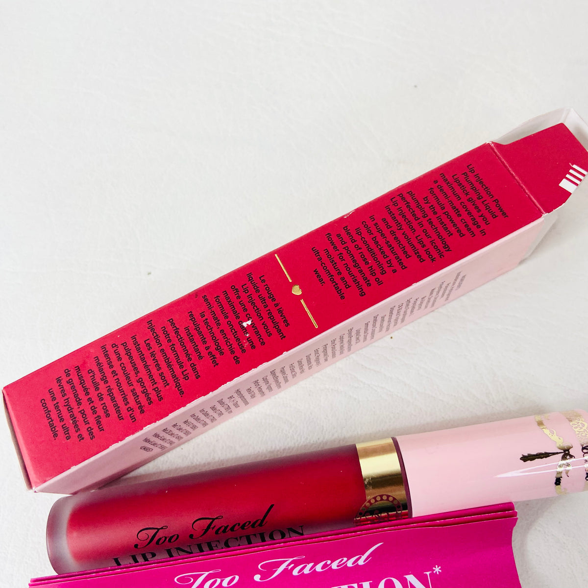 Too Faced Lip Injection Power Plumping Cream Liquid Lipstick Infatuated Red NEW RRP £24