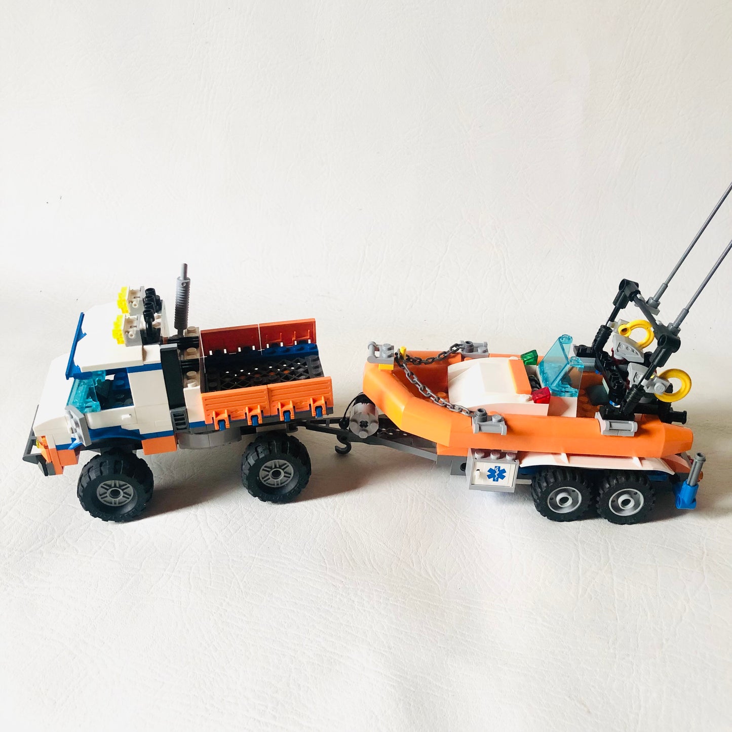 LEGO City: Coast Guard Truck With Speed Boat (7726) 100% Complete With Instructions & Minifigures
