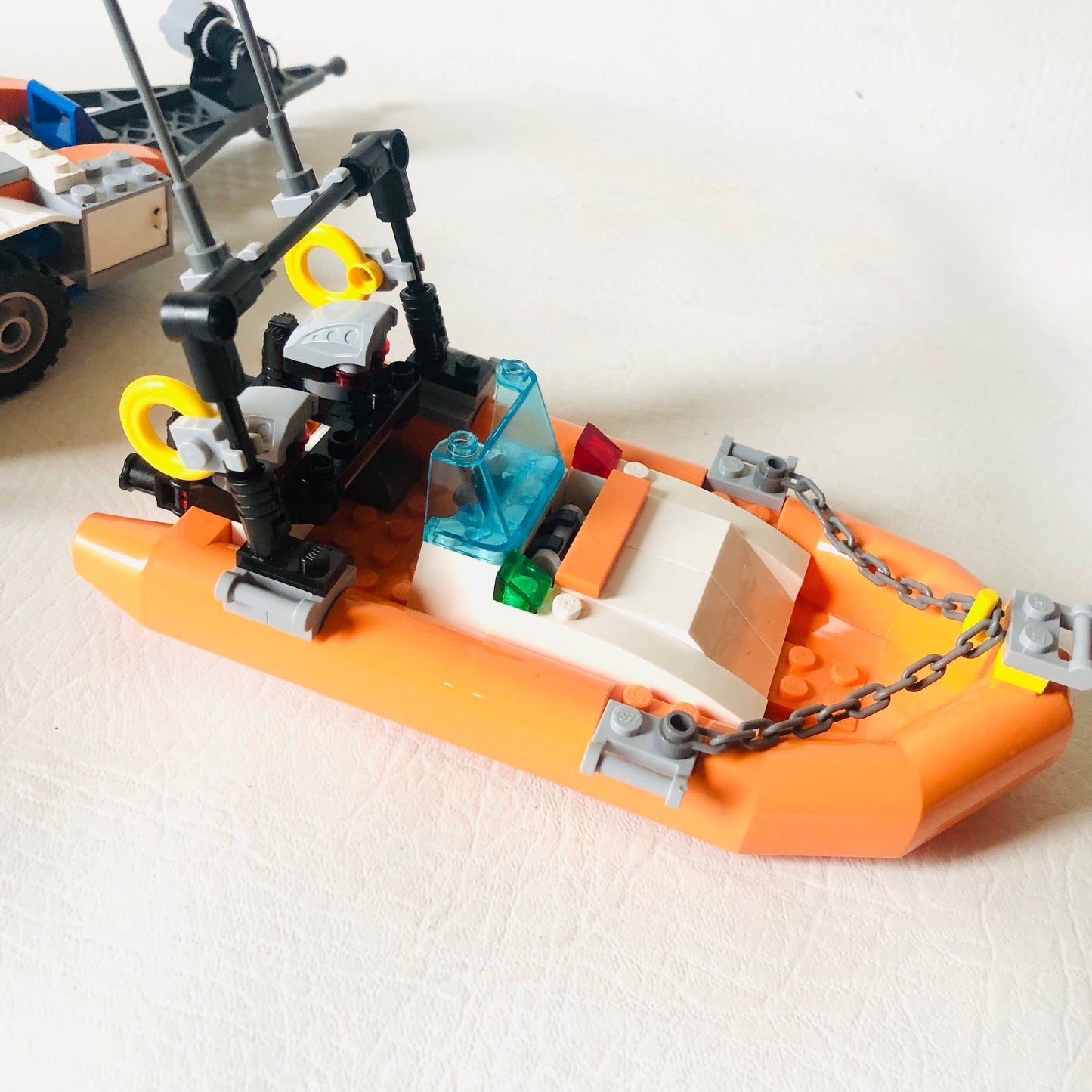 LEGO City: Coast Guard Truck With Speed Boat (7726) 100% Complete With Instructions & Minifigures