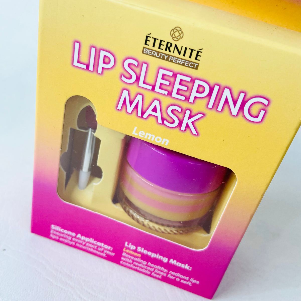 Eternite Lip Sleeping Mask LEMON With Silicone Applicator NEW