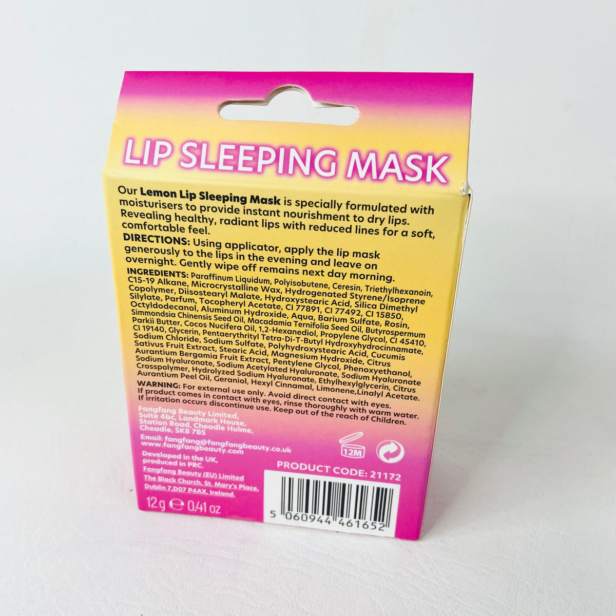Eternite Lip Sleeping Mask LEMON With Silicone Applicator NEW