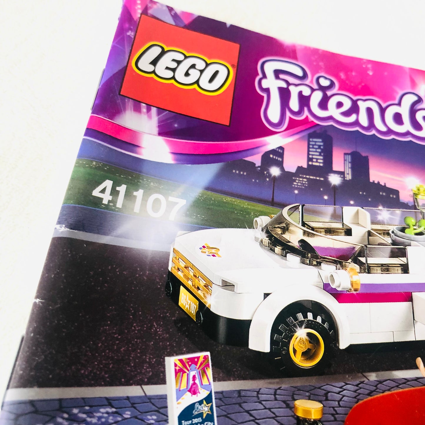 LEGO FRIENDS: Pop Star Limousine (41107) 100% Complete With Instructions & Minifigures