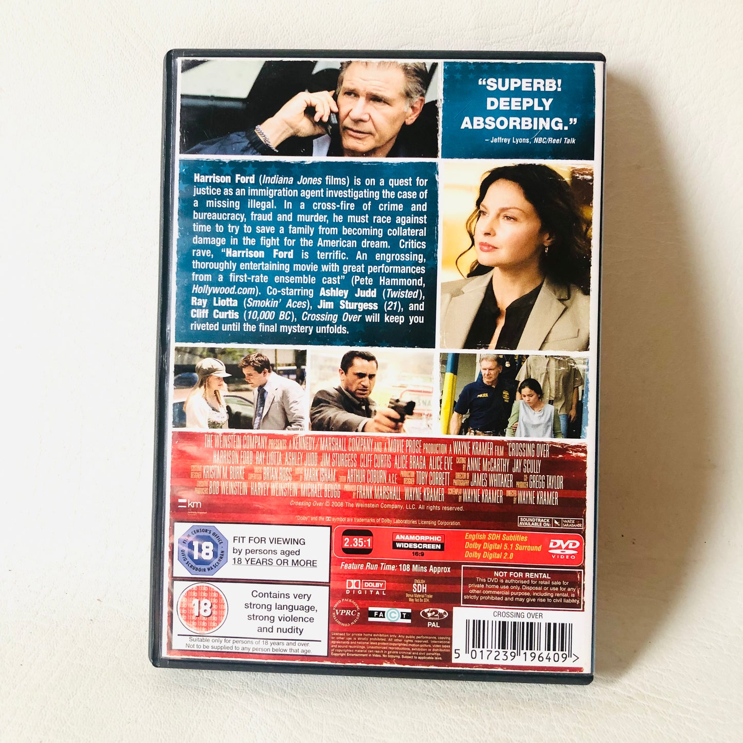 Crossing Over DVD (2009) Harrison Ford, Kramer (Director) Cert 18 Region 2 Crime Drama