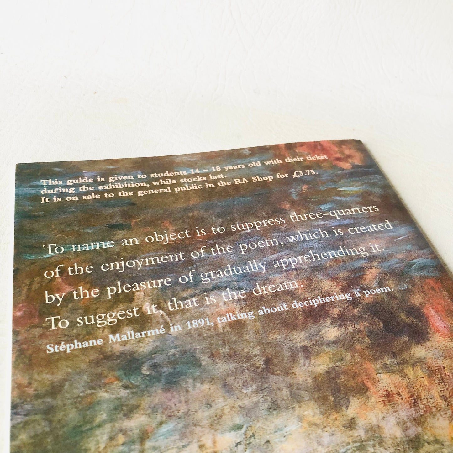 Modern Monet Royal Academy of Arts 1999 Exhibition Student Guide Impressionism Art Book