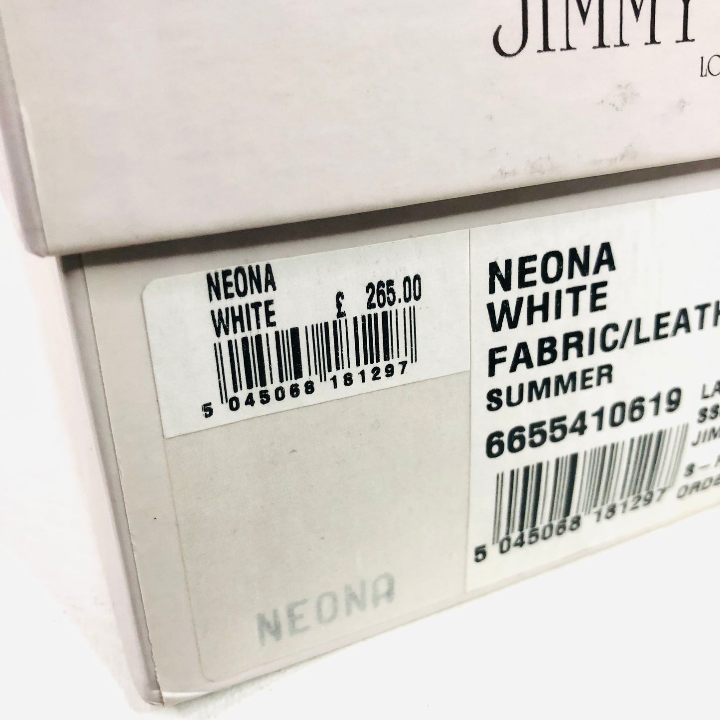 Jimmy Choo Neona White Floral Fabric/Leather Summer Sliders sandals Size 4 (37) - Made in Italy