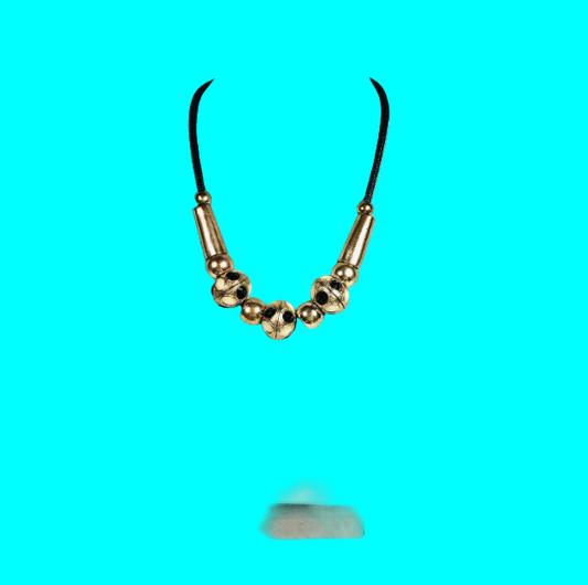 Costume Jewellery  Black & Gold Beaded Statement Costume Jewellery Necklace Rope Strand