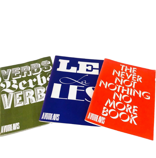 Three Vintage ‘A Votre Avis” French Grammar school Workbooks Exercise Book