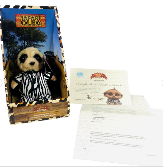 Compare the Market Meerkat Soft Toy Safari Oleg Special NEW Boxed Certificate