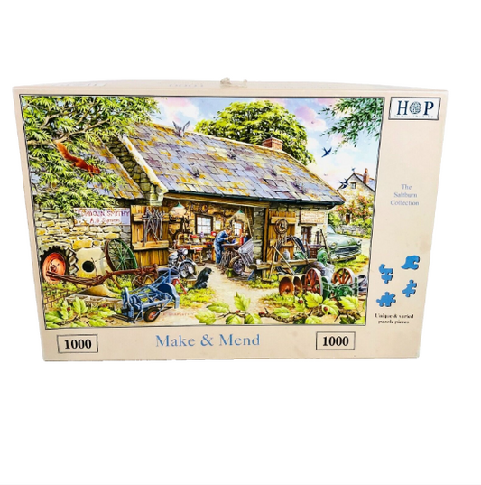 House of puzzles (HOP) 1000 piece jigsaw puzzle  Make and Mend Complete
