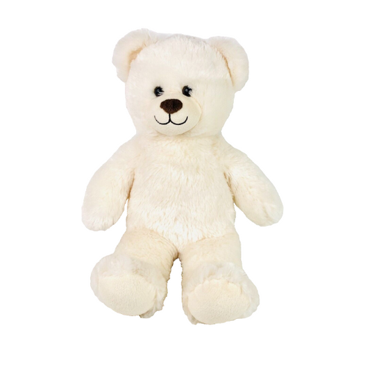 Build-a-Bear Workshop White Teddy Bear 16" Plush Toy 2014 Retired (BAB)