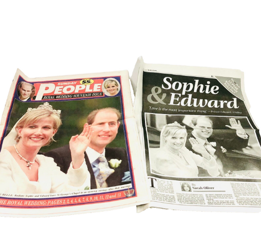 Sunday People June 1999 Royal Wedding Souvenir articles - Prince Edward & Sophie Wessex