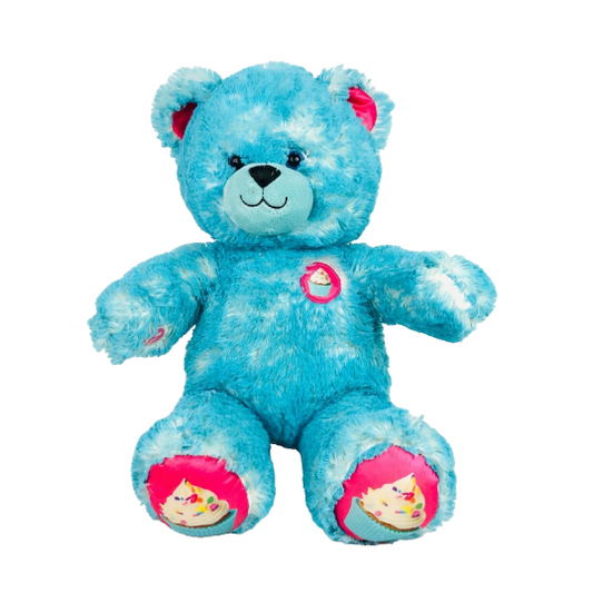 Build a Bear BAB Cakes N Treats Sprinkles Cupcake Blue Bear 16" Soft Toy - Adorable and Rare Collectible!