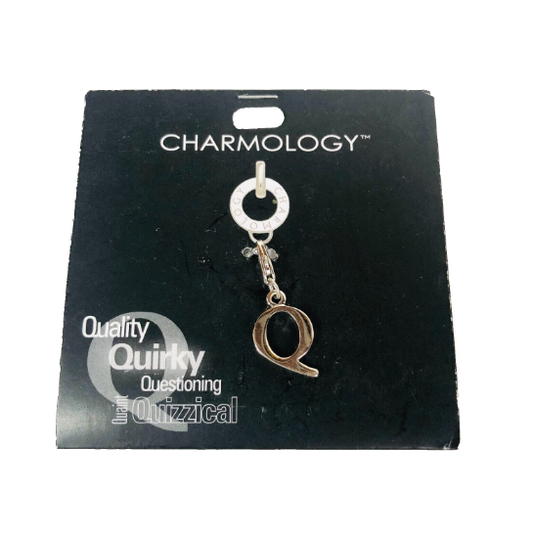 Charmology Silver Letter 'Q' metal charm Lobster Clasp Gift - NEW