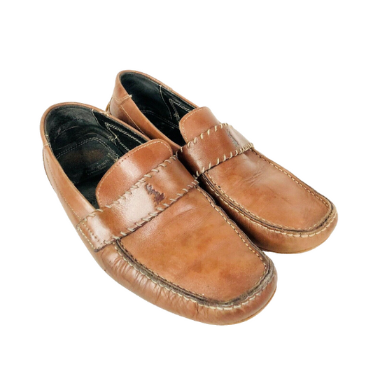 Marks & Spencer Autograph By Jeffery West Tan Leather Loafers Size 7 (40.5)