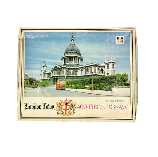 Tower Press London Town St Paul’s Cathedral Jigsaw Puzzle 400 Pieces - Vintage 1970s