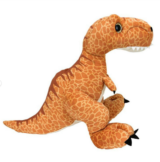 Bear Factory 2001 16 inch Stuffed Orange Trey The T-Rex Dinosaur Plush Floppy