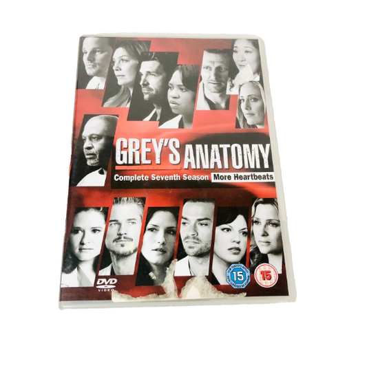 Grey's Anatomy: Complete Seventh Season DVD (2012) Ellen Pompeo cert 15 6 discs Series 7