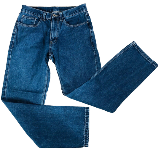 George Men’s Blue Regular Fit Jeans Classic Denim, Casual Wear Size W30 L30