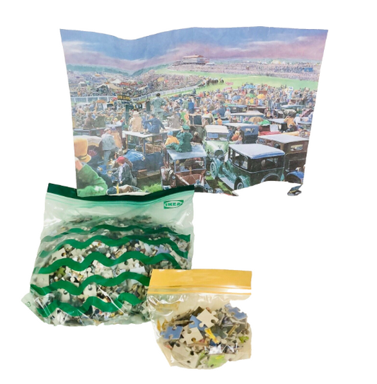 Falcon Vintage "A Day At The Races" 1000 Piece Jigsaw Puzzle - COMPLETE, No Box