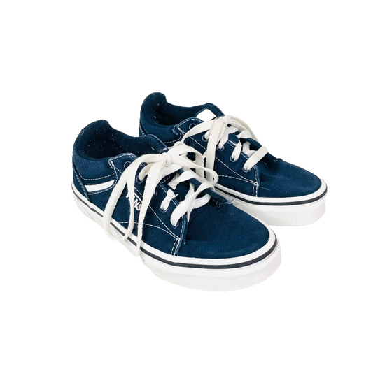 Vans Boys Kids Seldan Low-Top Casual Canvas Trainers Sneakers Navy Blue Size 11 (EU 28)