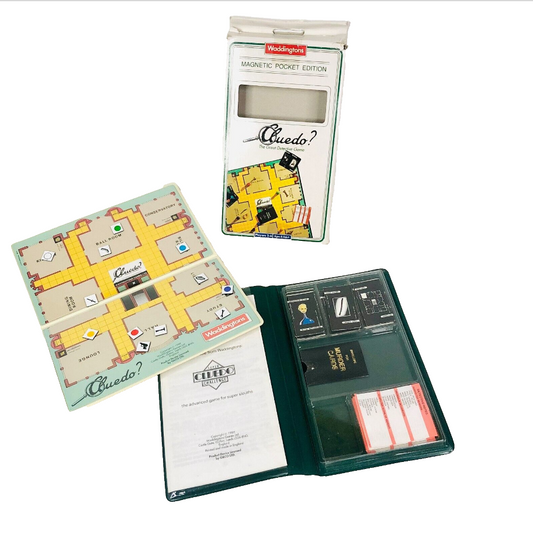 Waddingtons Travel Cluedo Magnetic Pocket Edition - Vintage 1989 Retro 80s
